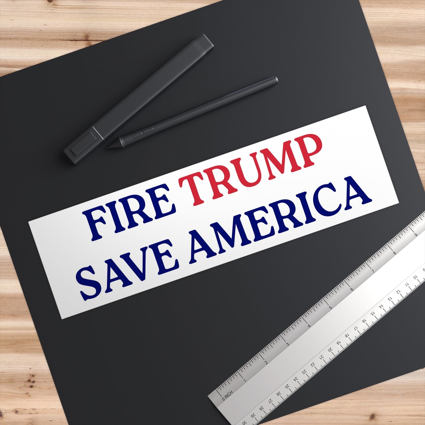 FIRE TRUMP SAVE AMERICA - Political Bumper Sticker