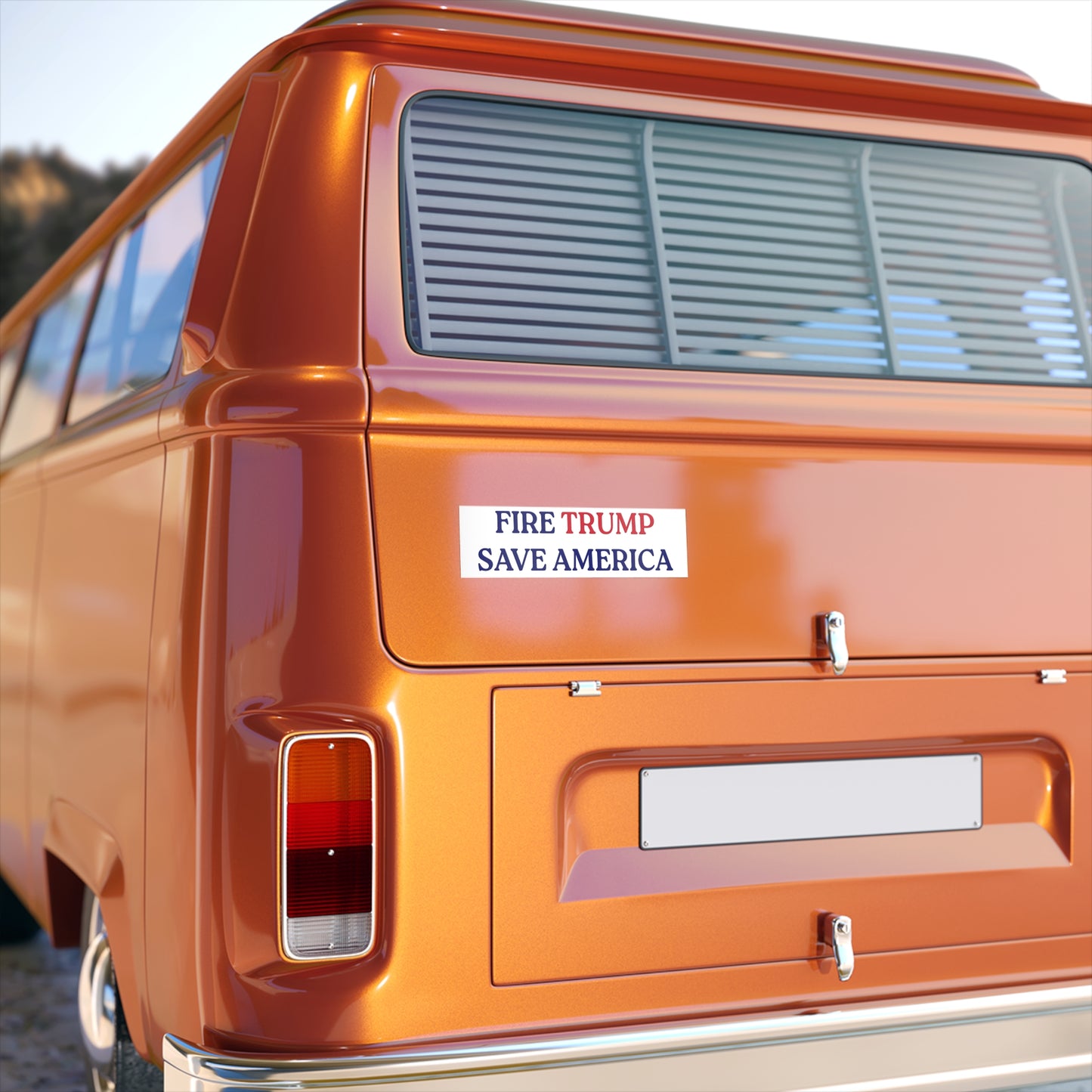 FIRE TRUMP SAVE AMERICA - Political Bumper Sticker